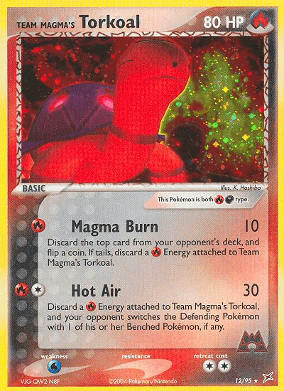 Team Magma's Torkoal Pokémon card
