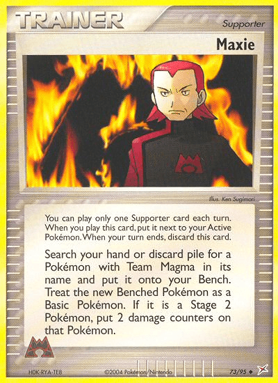 Maxie Pokémon card
