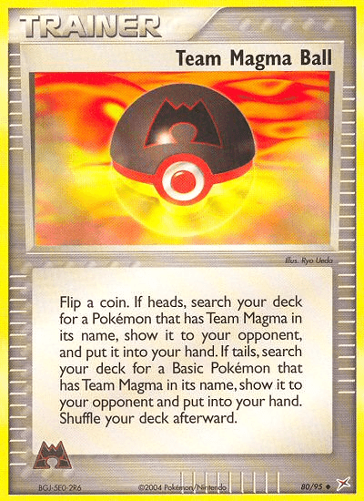 Team Magma Ball Pokémon card