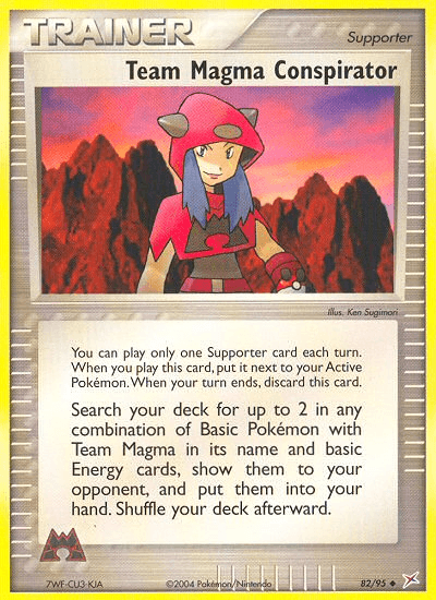 Team Magma Conspirator Pokémon card