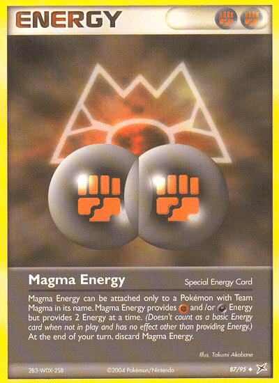 Magma Energy Pokémon card