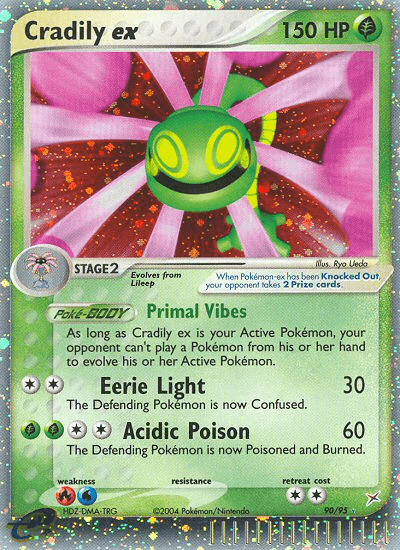 Cradily ex Pokémon card