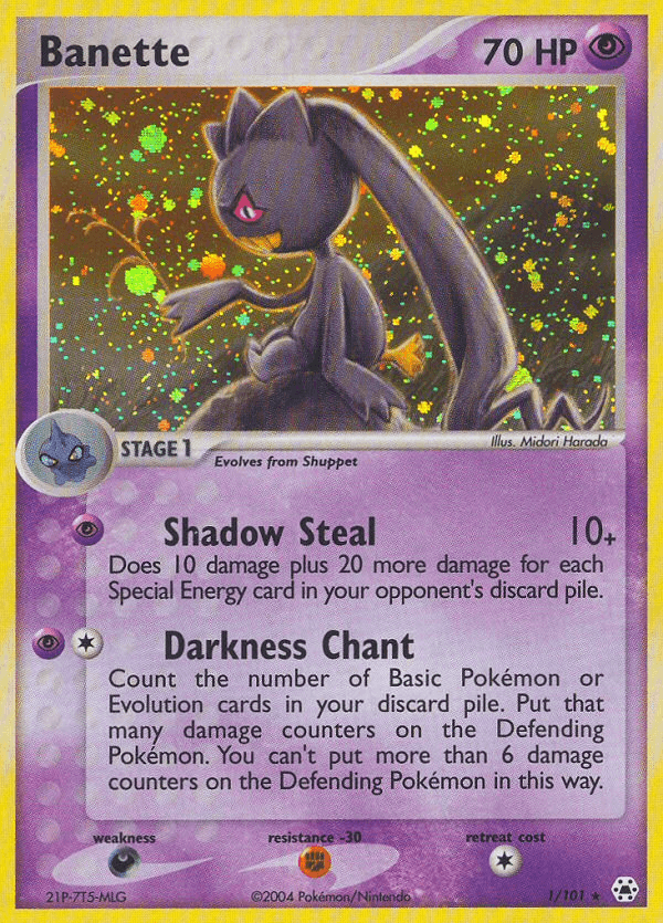 Banette Pokémon card