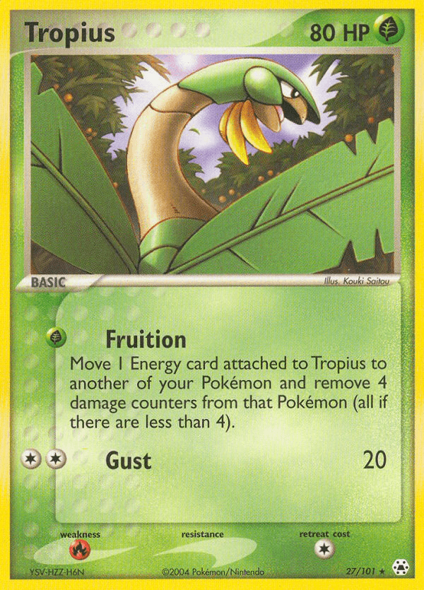 Tropius Pokémon card
