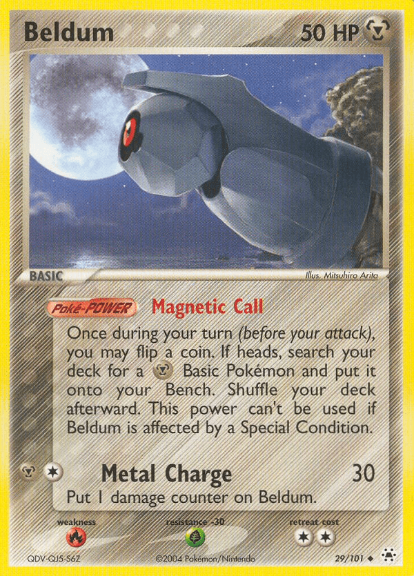 Beldum Pokémon card
