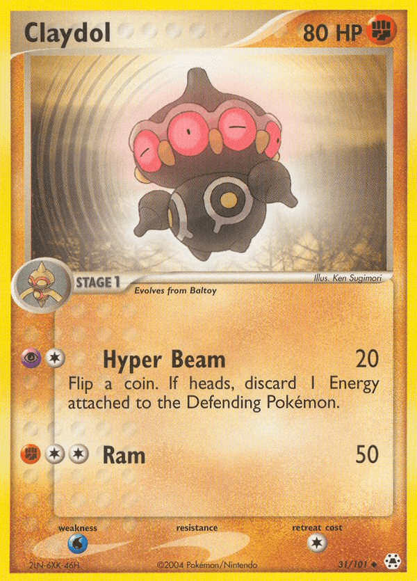 Claydol Pokémon card