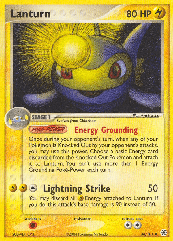 Lanturn Pokémon card