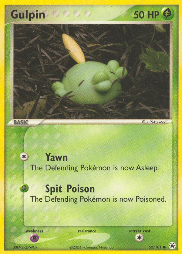 Gulpin Pokémon card