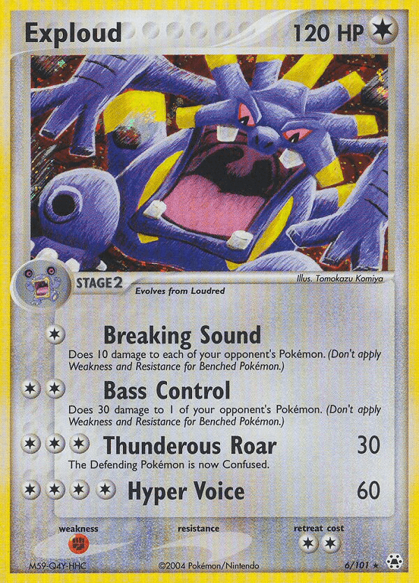 Exploud Pokémon card