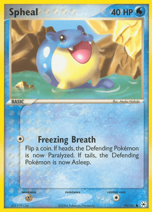 Spheal Pokémon card