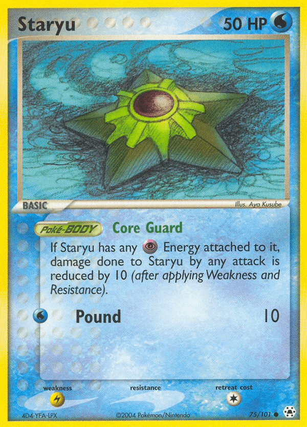 Staryu Pokémon card
