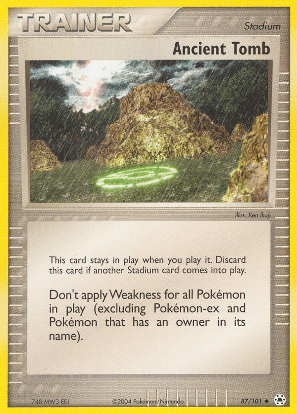 Ancient Tomb Pokémon card