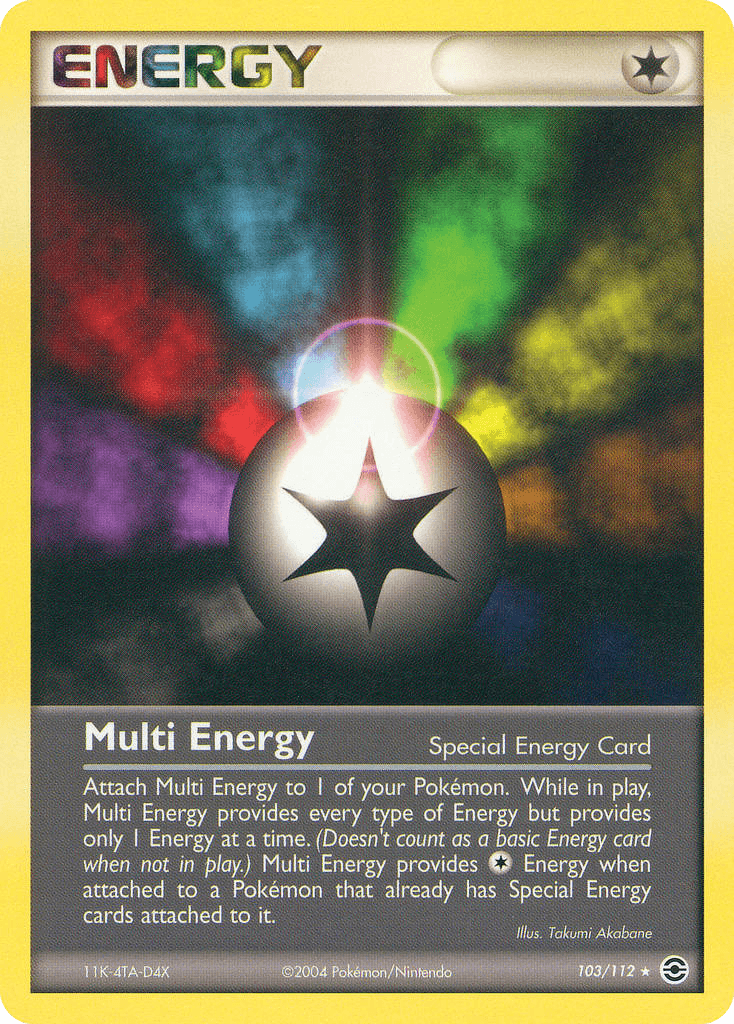 Multi Energy Pokémon card