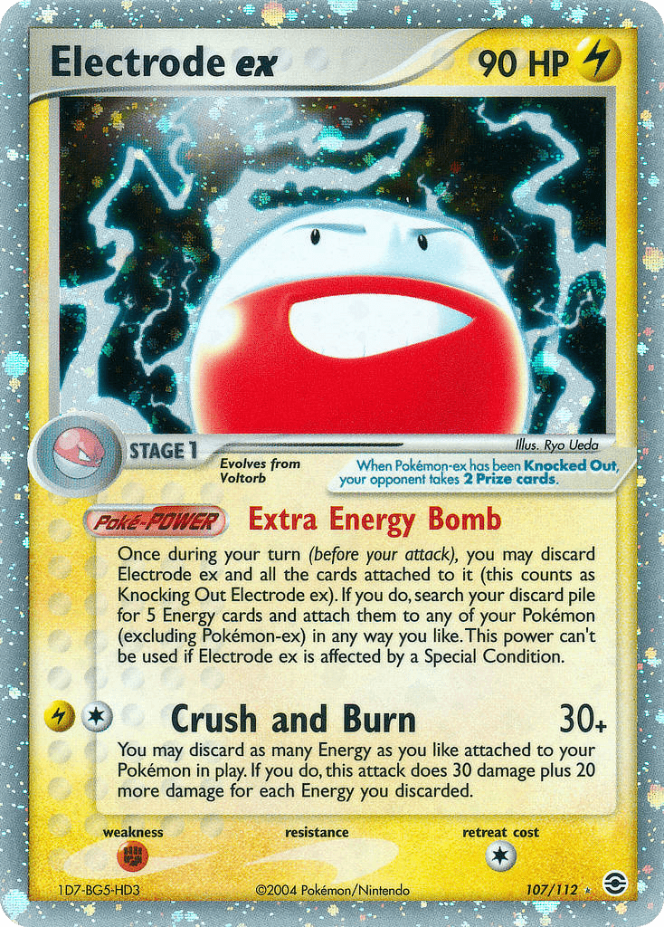 Electrode ex Pokémon card