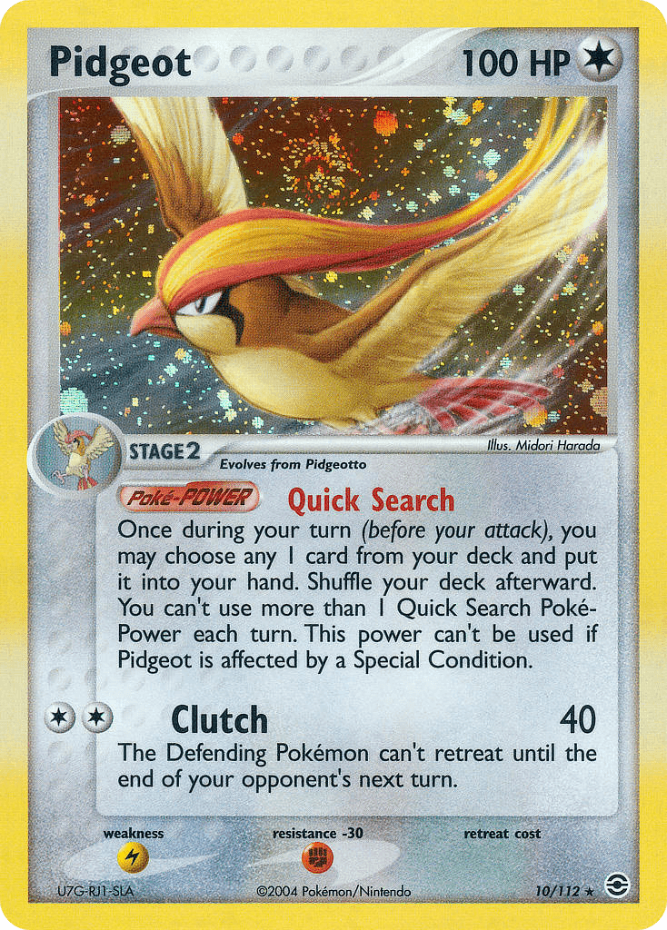 Pidgeot Pokémon card