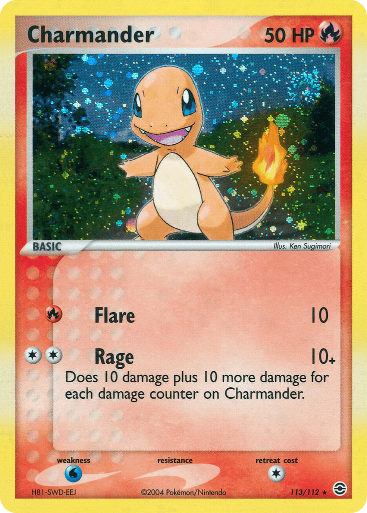 Charmander Pokémon card