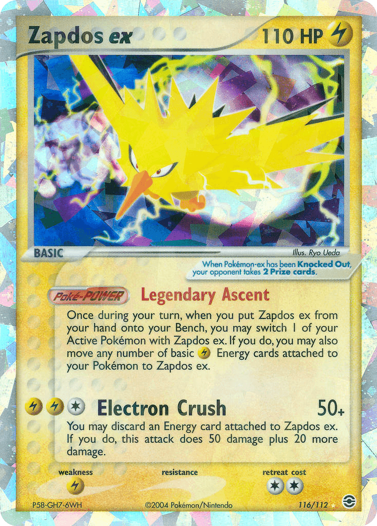 Zapdos ex Pokémon card