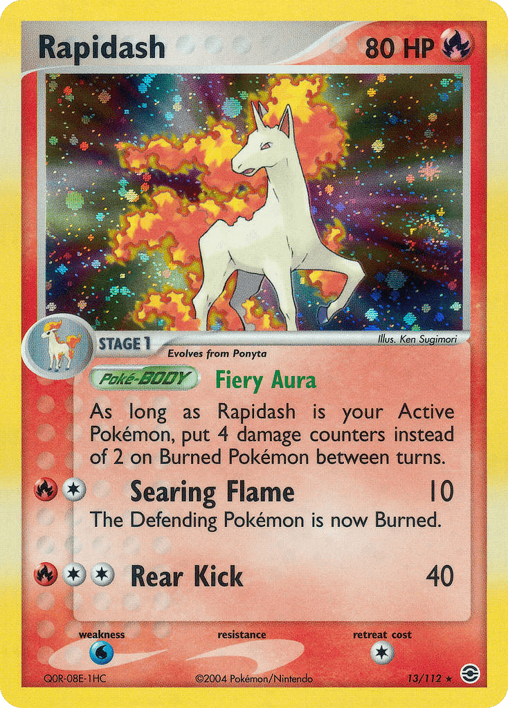 Rapidash Pokémon card