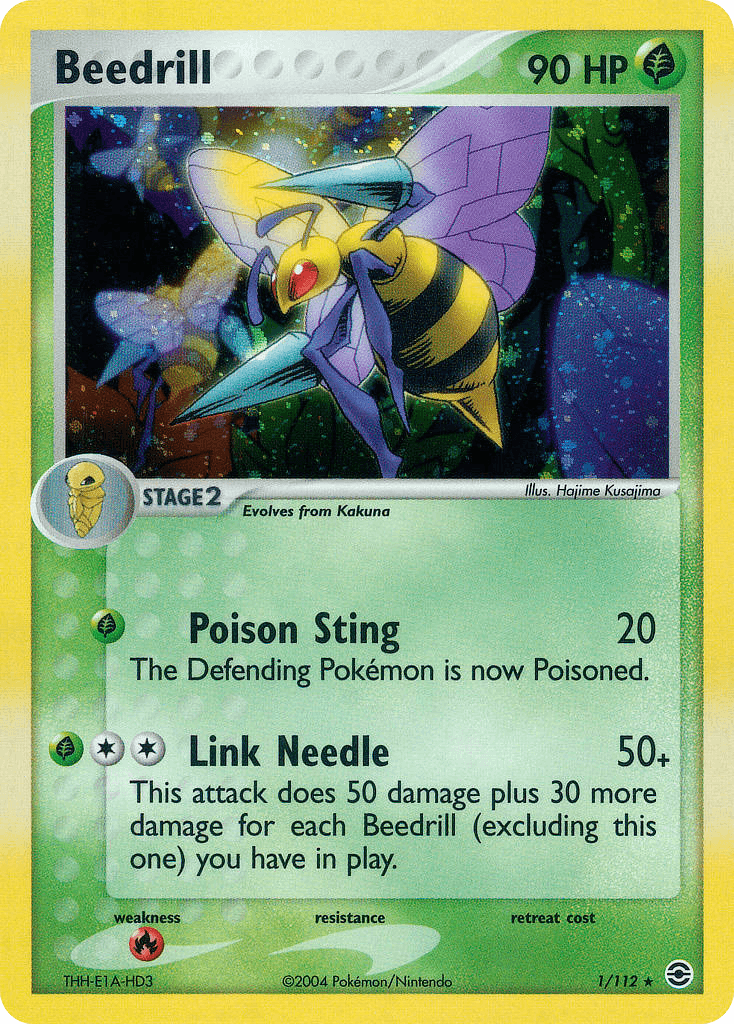 Beedrill Pokémon card