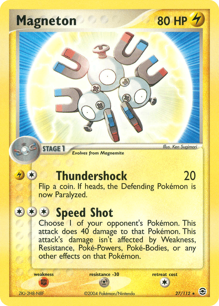 Magneton Pokémon card