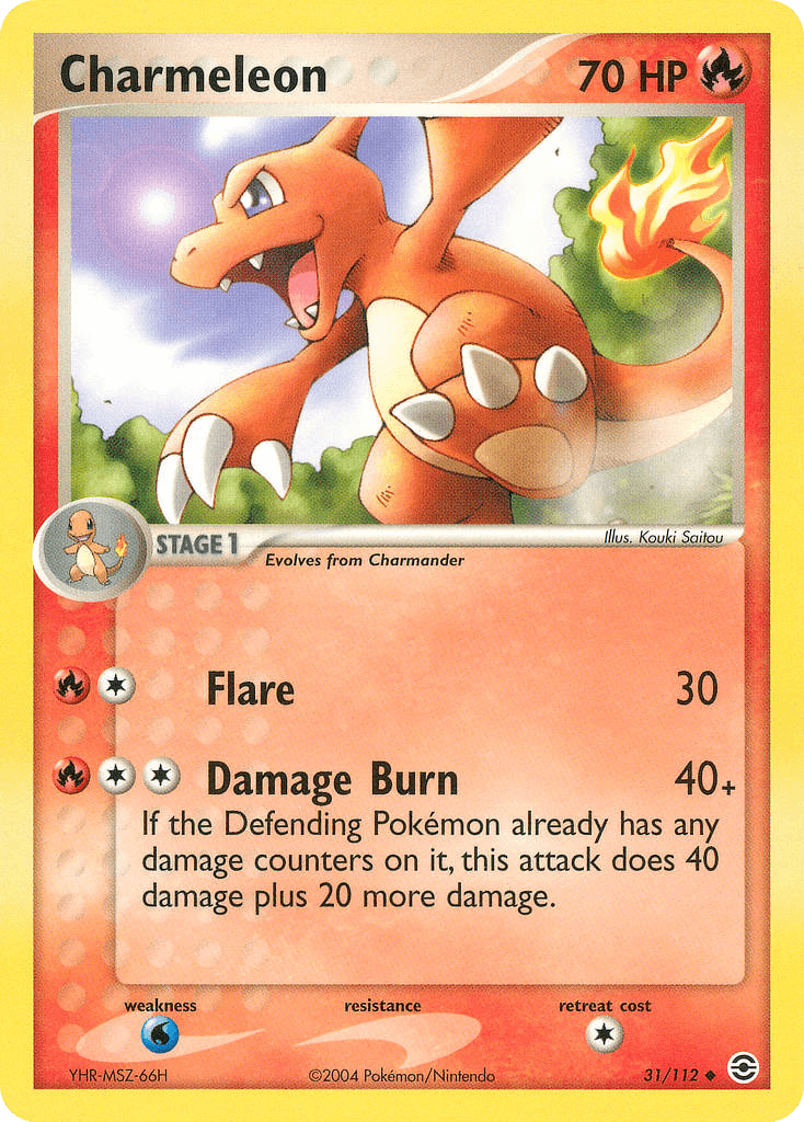 Charmeleon Pokémon card