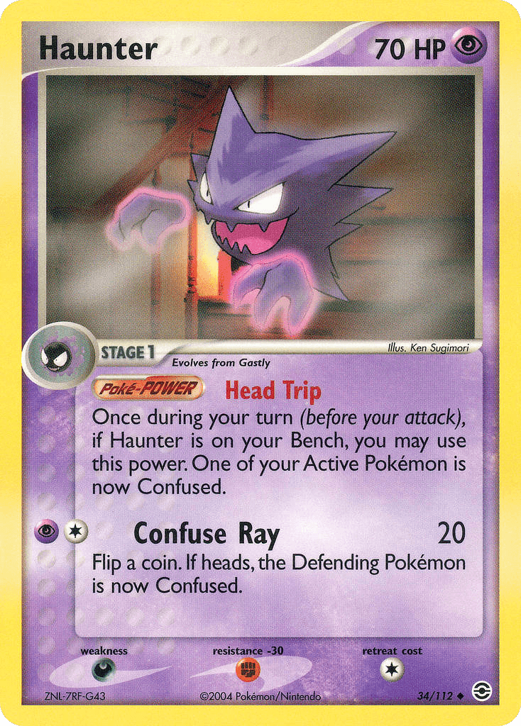 Haunter Pokémon card