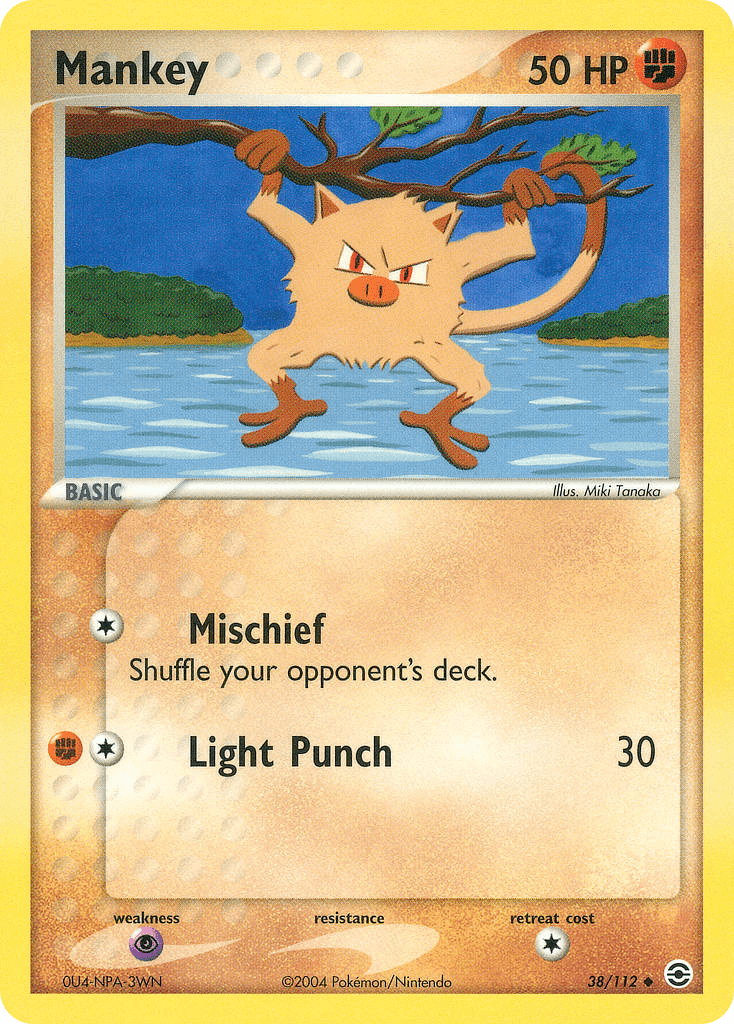 Mankey Pokémon card