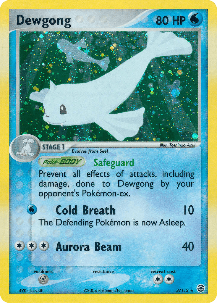 Dewgong Pokémon card