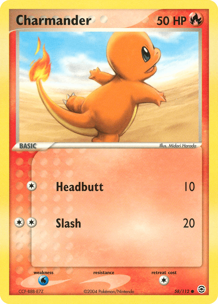Charmander Pokémon card