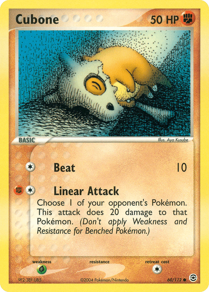 Cubone Pokémon card