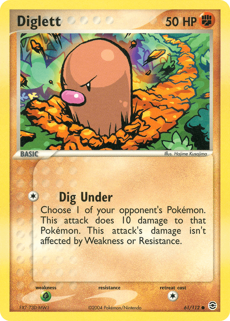 Diglett Pokémon card