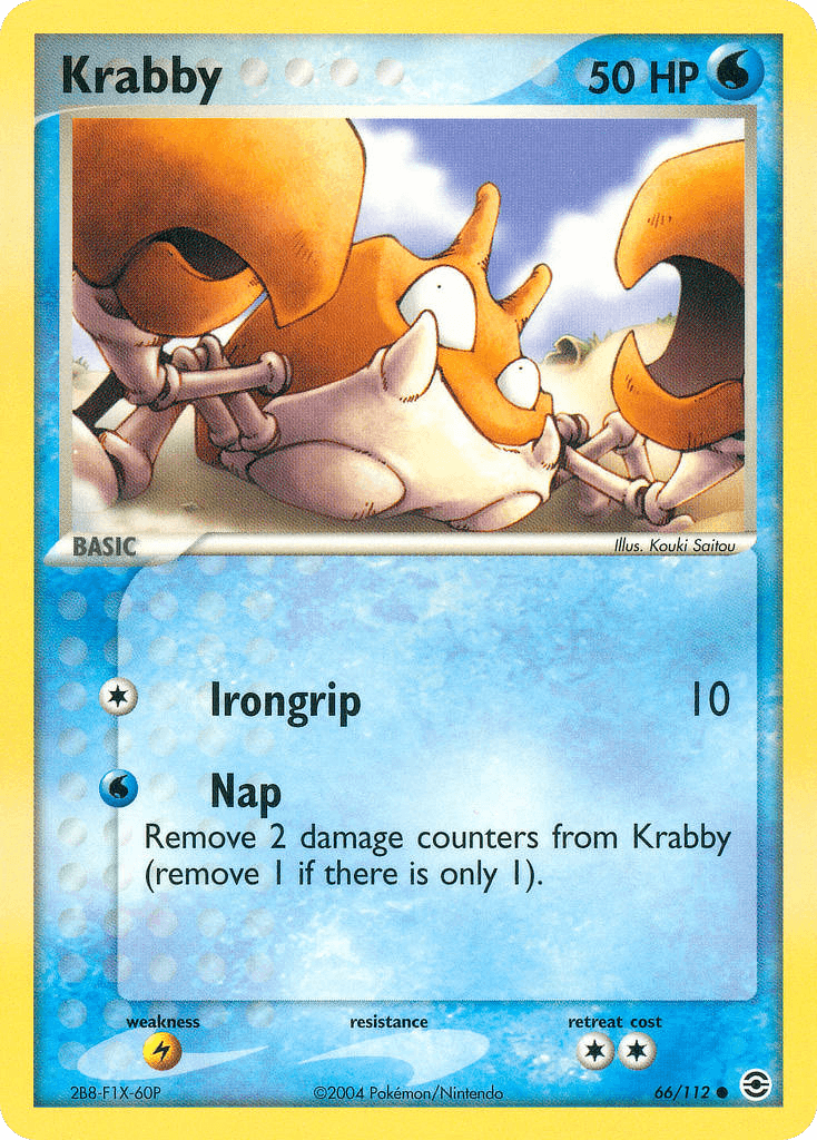 Krabby Pokémon card