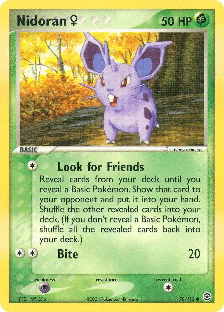 Nidoran ♀ Pokémon card
