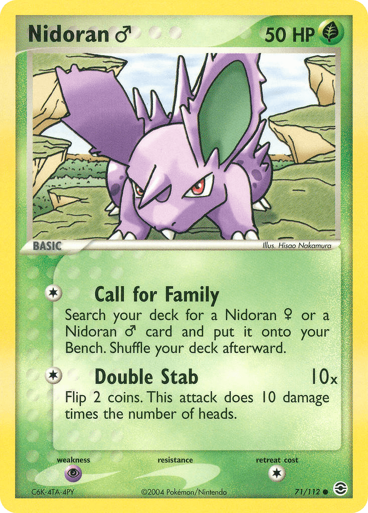Nidoran ♂ Pokémon card