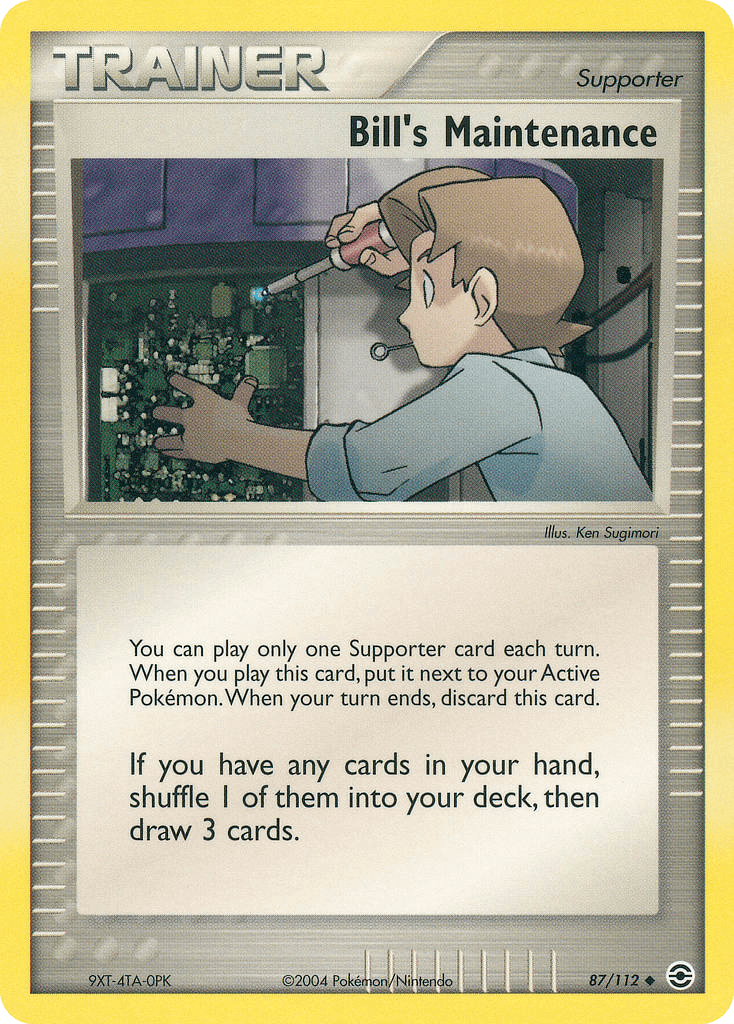 Bill's Maintenance Pokémon card