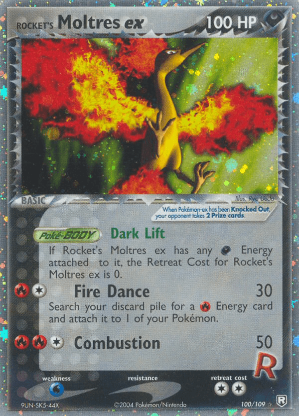 Rocket's Moltres ex — Rare Holo EX