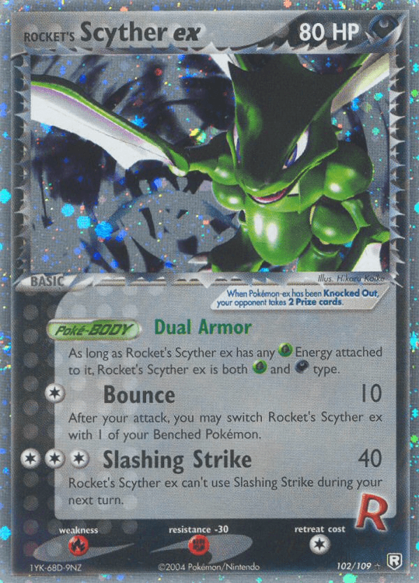 Rocket's Scyther ex — Rare Holo EX