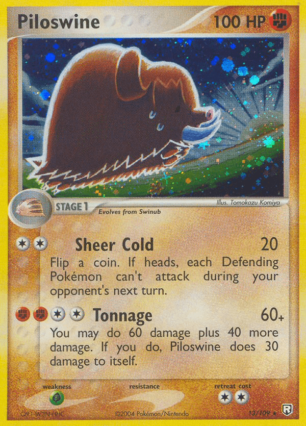 Piloswine Pokémon card
