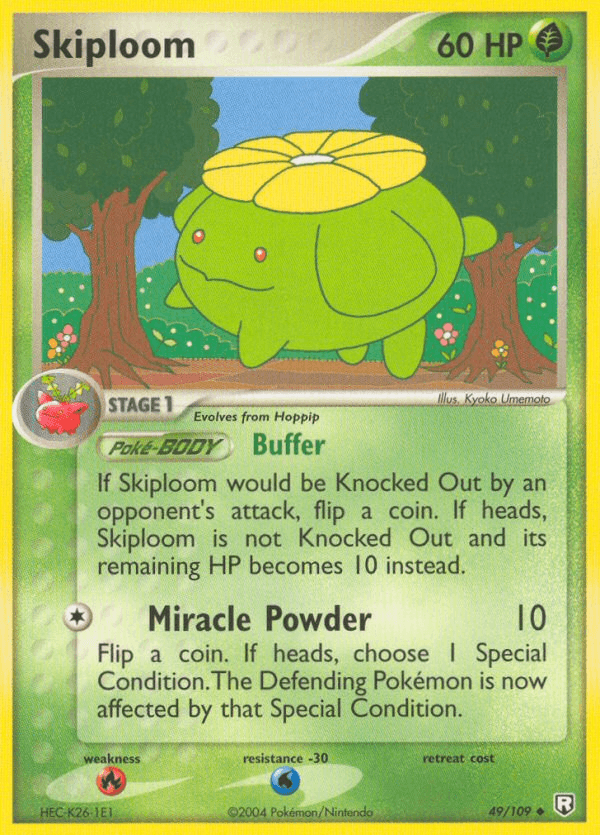 Skiploom Pokémon card