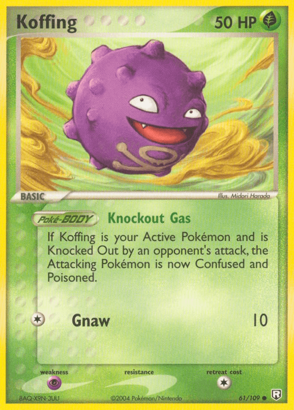 Koffing Pokémon card