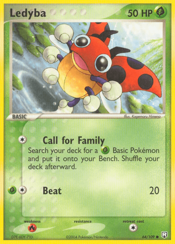 Ledyba Pokémon card