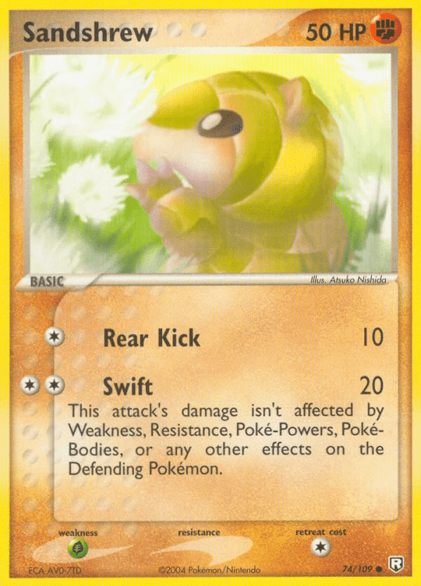 Sandshrew Pokémon card