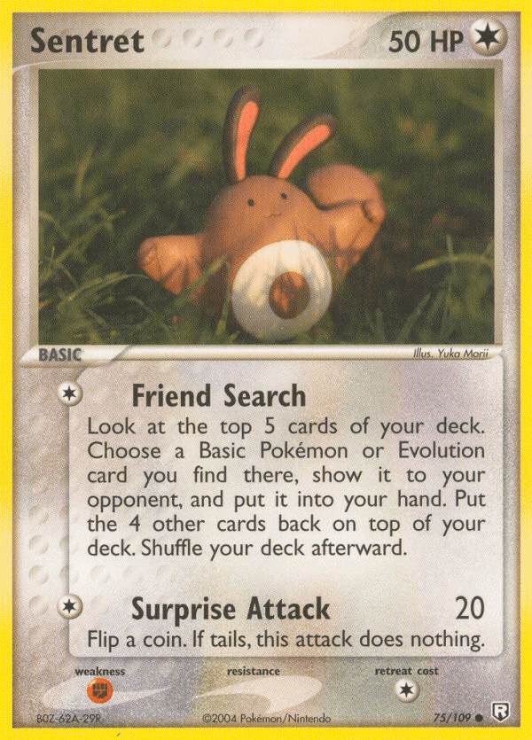 Sentret Pokémon card