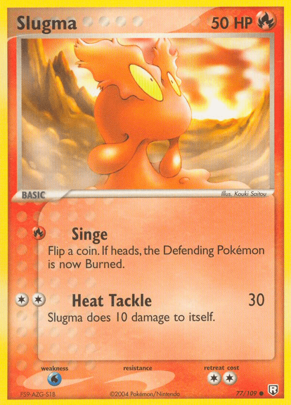 Slugma Pokémon card