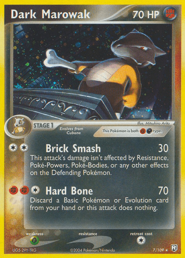 Dark Marowak Pokémon card