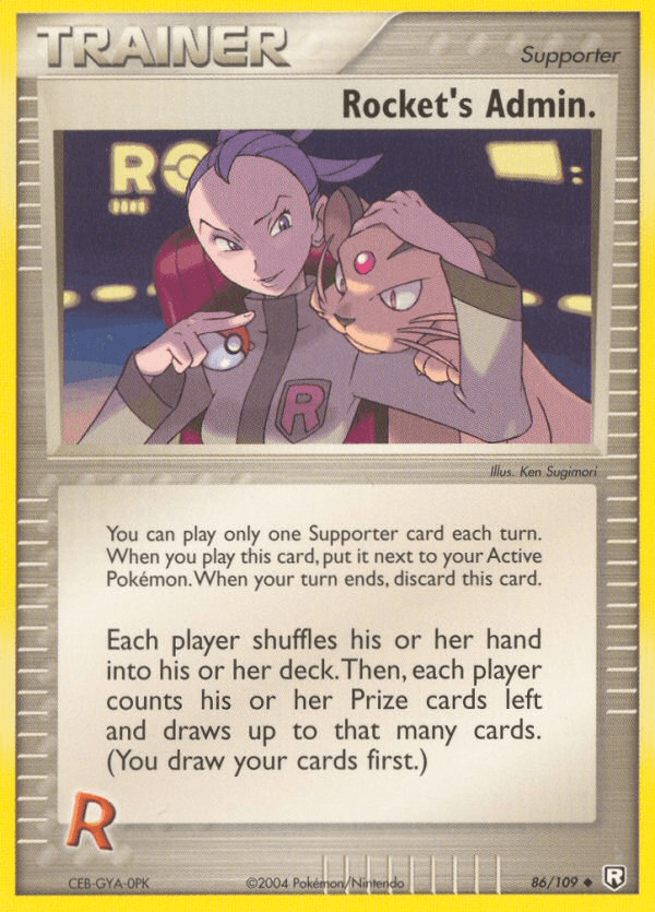 Rocket's Admin. Pokémon card