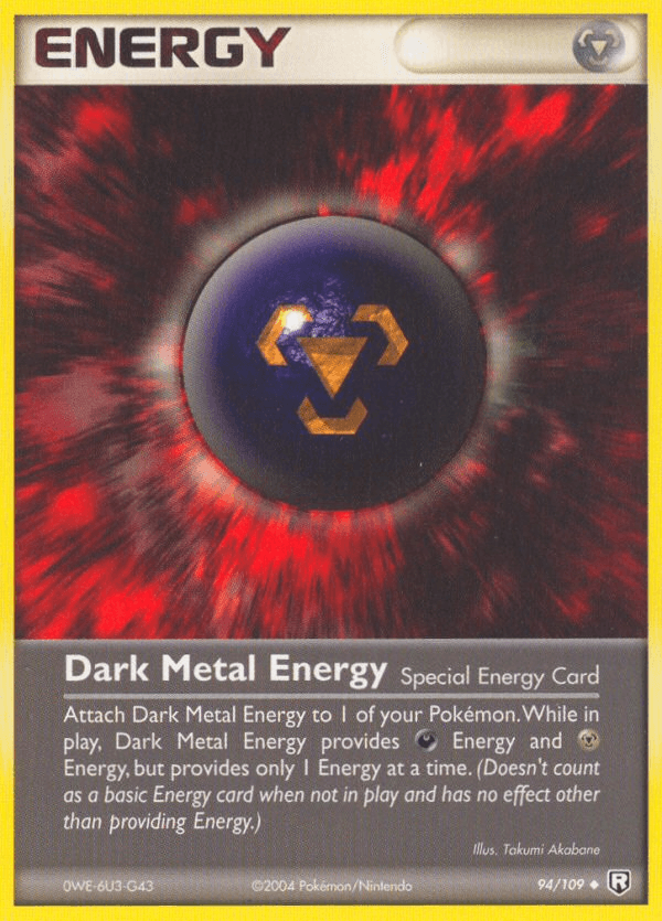 Dark Metal Energy Pokémon card
