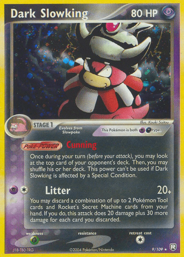 Dark Slowking Pokémon card
