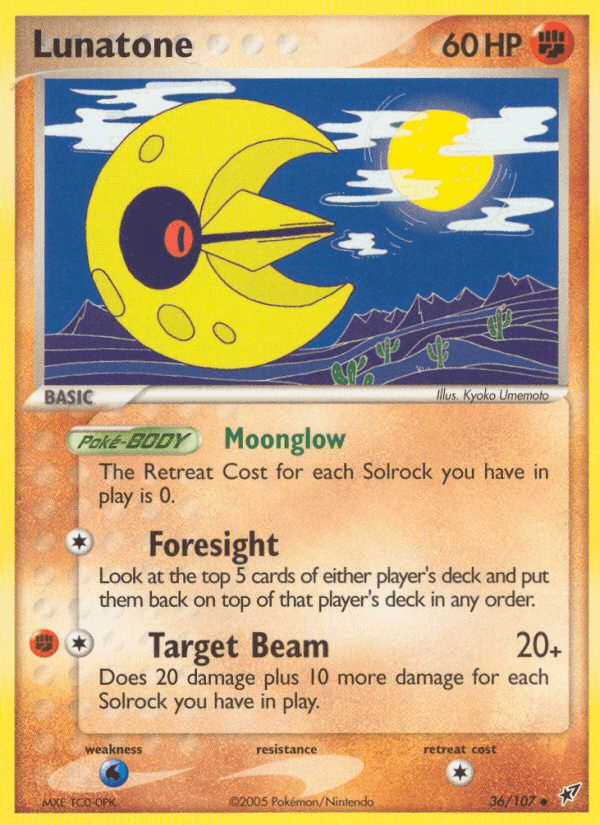 Lunatone Pokémon card