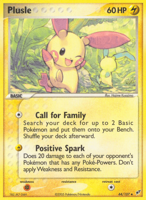 Plusle Pokémon card